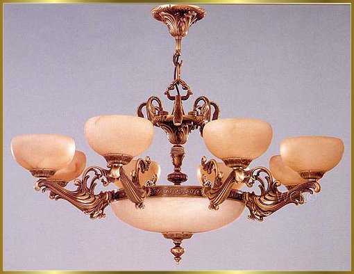 Alabaster Chandeliers Model: RL 1240N-100